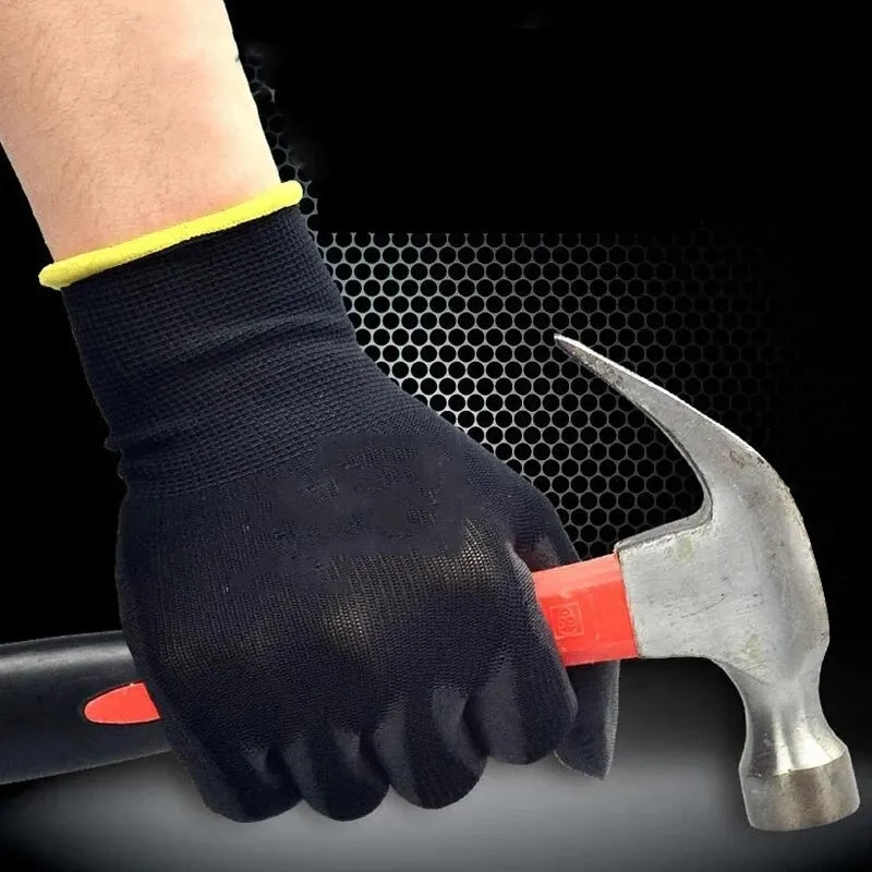 Logo Free Polyurethane Safety Work Gloves 