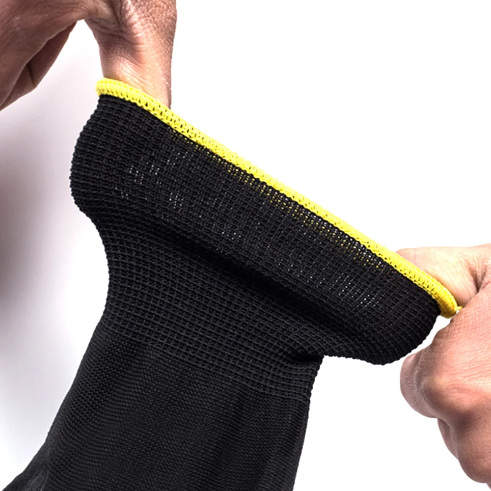Logo Free Polyurethane Safety Work Gloves 